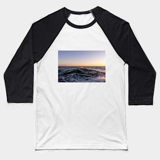 Turbulent Ocean Waves at Sunset Baseball T-Shirt